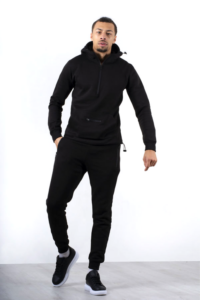Aahron 'Blackout' Half Zip Toggle Tracksuit